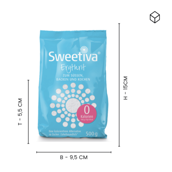 Sweetiva Erythrit 7 x 500g - zum Süßen, Backen und Kochen